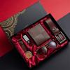 Valentine's Day Business Gift Set Men's Watch Sunglasses Belt Wallet Christmas Gift Set Quartz Watch Set for Men