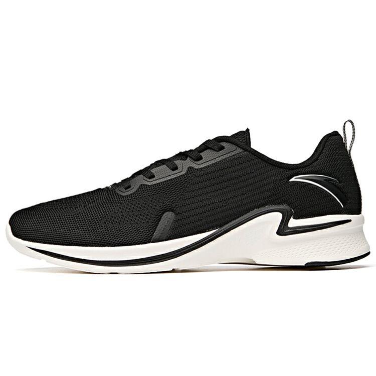 

Anta Кроссовки Hydrogen Run 2 Sports Shock Absorbing Non-Slip Reathable Low Top для бега для мужчин, черные, белые, 912045541-4 40