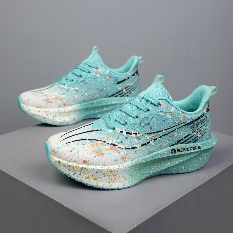 Sneakers New Large Size Teen Professional Marathon Running Carbon Board Couple Shoes Luminous Fashion Running Shoes