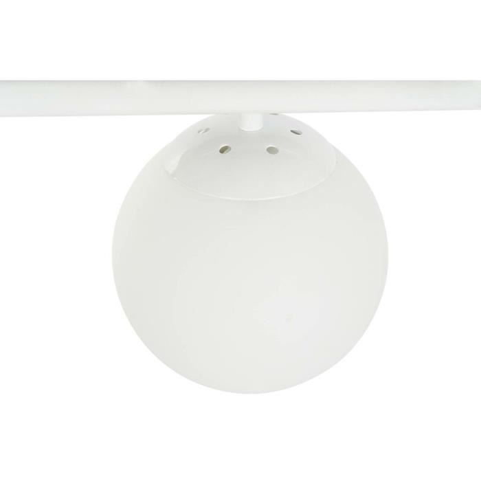 Suspension 98 X 45 X 30 Cm Verre Métal Blanc 50 W