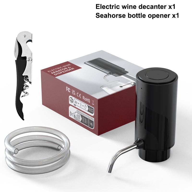 Electric Wine Aerator Wine Decanter Pump Dispenser Set Smart Wine Decanter Best Gift for Wine Lovers and Parties Wine Pourers