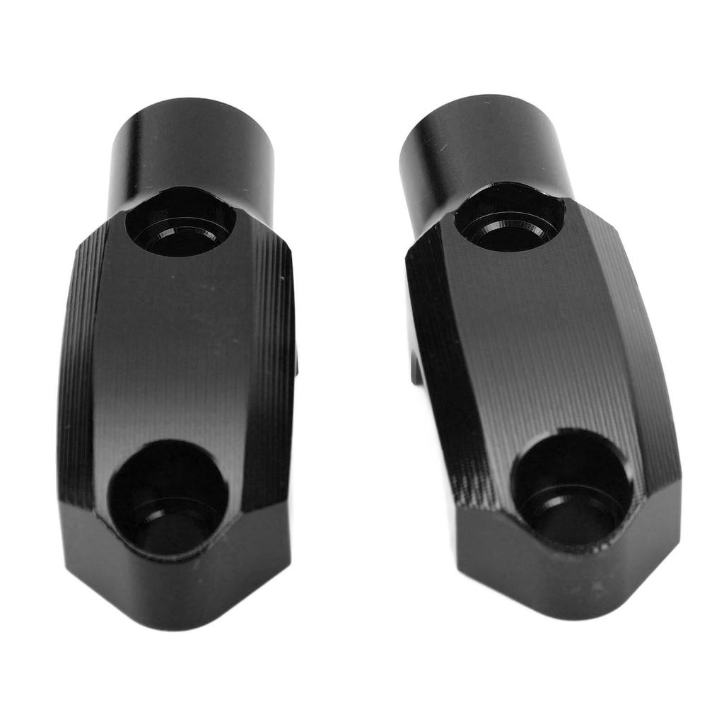 1 Pair Motorcycle Mirror Mount M10 X 1.25 Clockwise Thread Adjustable Handlebar Mirror Clamp For