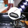 12-24V Universal Truck RV Trailer Tail License Plate White Side Lamp Bulbs 6LED Car License Number Plate Lights Waterproof