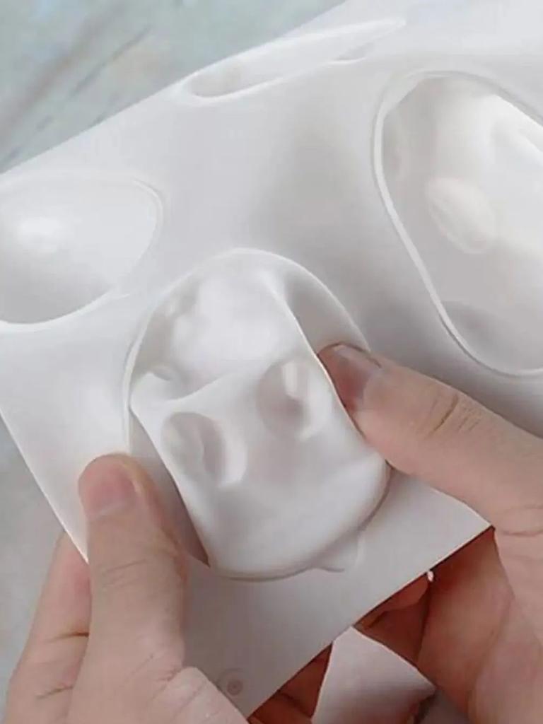 1pc-Silicone Rabbit Mold Fondant Bunny Mold Chocolate Cake Mold Mousse Cake Decoration Dessert Baking Mold DIY Candle Model