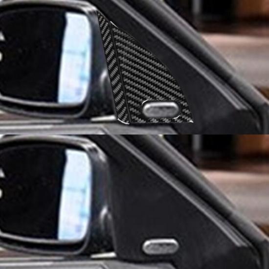 4Pcs Carbon Fiber Front Door Corner Cover Sticker For Dodge Charger 2015-