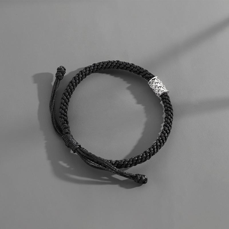 Vintage Minimalist Ins Style Woven Braided Bracelet For Men