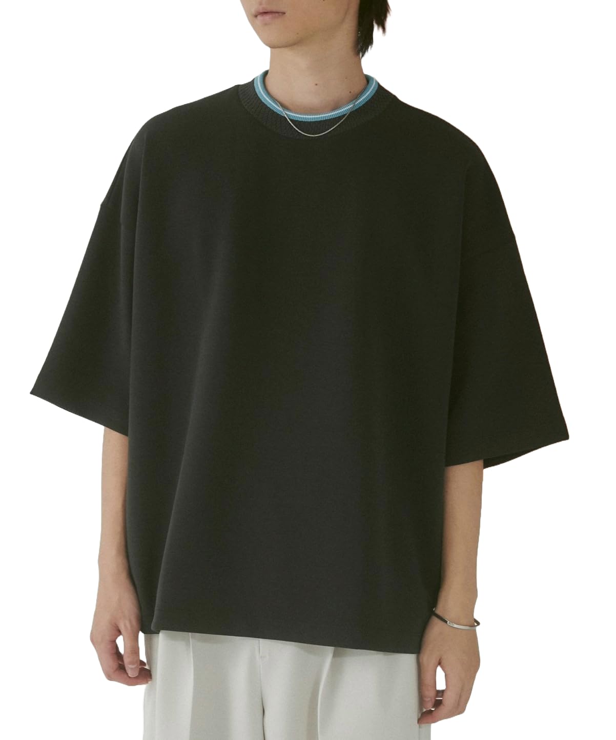 

WEGO Short Sleeve Jacquard Summer Oversized Loose Korean Perfect Gift for and Size Dark Gray Men s T-Shirt, Top, Fit, Casual, Style, Spring, Summer,