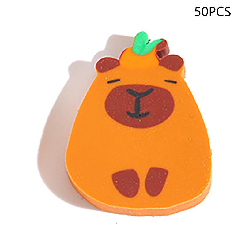 50 Buc Gume de Șters Creion Animale Desene Animate Creative Drăguțe Capibara Gume de Șters Kawaii Articole de Birou Papetărie Studențească Cadouri