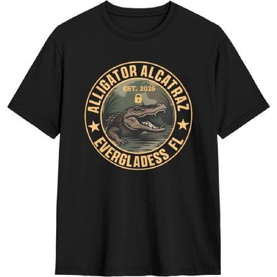 Alligator Alcatraz Shirt Alligator Alcatraz T-Shirt Women Men Crew Neck Tee Tops