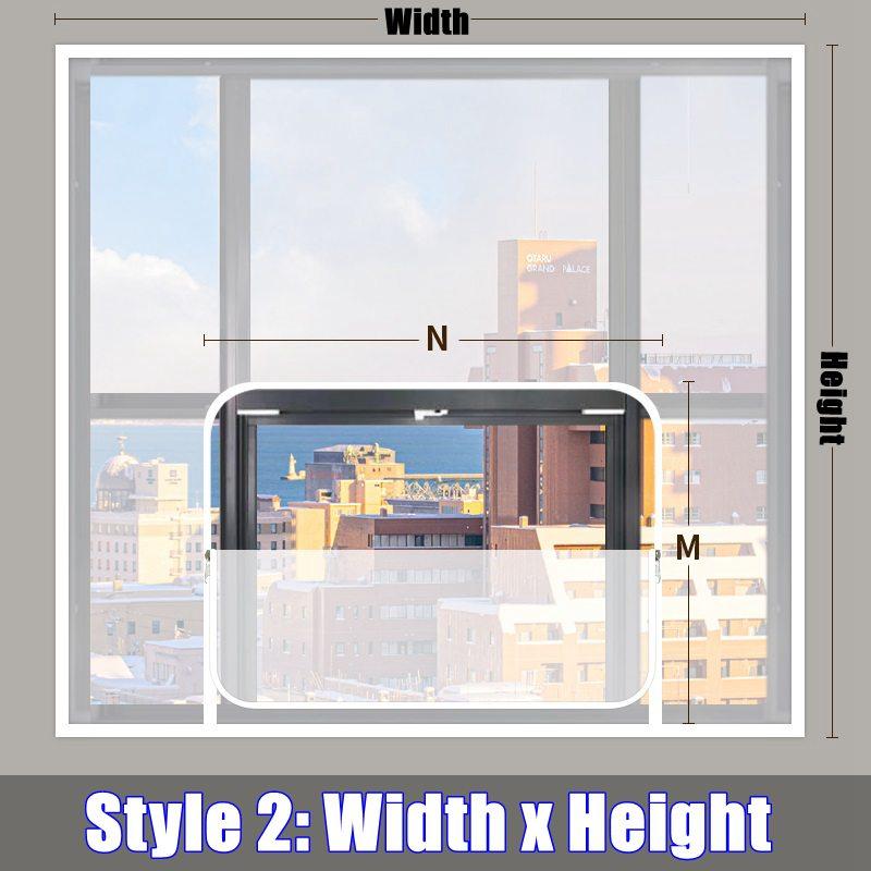Winter  Window Curtain Keep Warm Transparent Film With Double Zipper Windproof Self-Adhesive Clear Soft Glass Shrink Heat Film