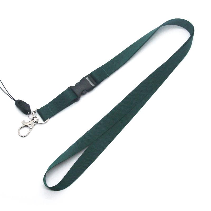 Custom Color Logo Nylon Phone & ID Lanyard with Screen Printed Polyester