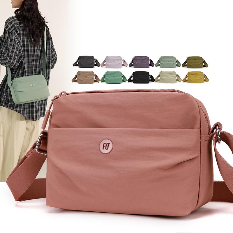 

Women s Nylon Bag Crossbody Bag Outdoor Shoulder Bag Solid Oclor Mother Bag чорний