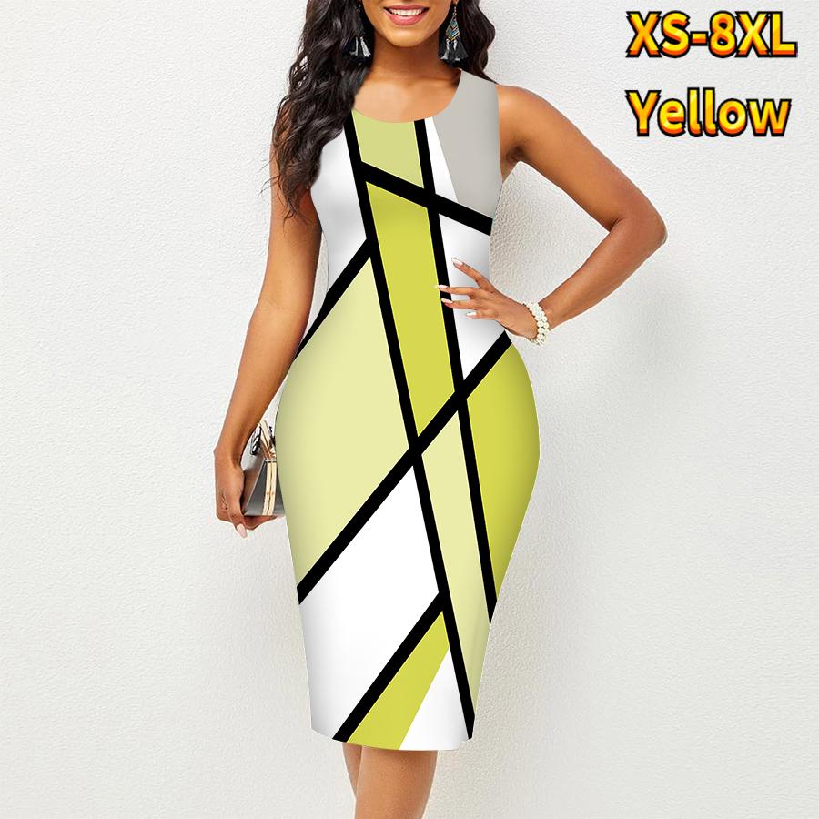 Women's Dress Sling SummerOblique Stripe Print Dresses Tight Sleeveless Slim Fit Sexy Fashion Top Clothing