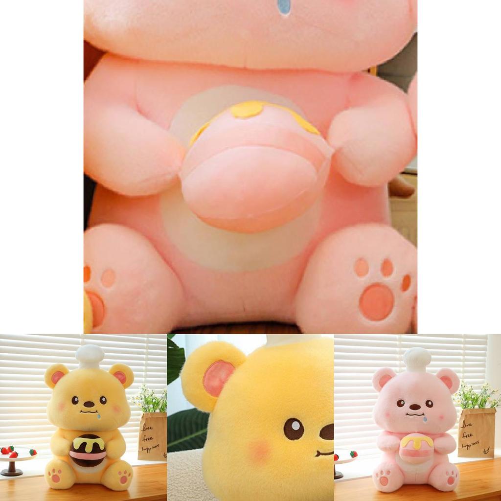 Adorable Pink Bear Plush Toy Large Stuffed Animal Cuddly Pillow For Kids And Adults