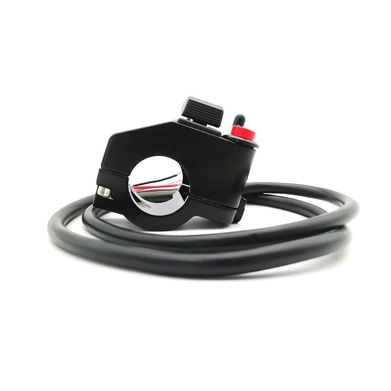 

Aluminum 7/8 22mm Motorbike Handlebar Push Button Horn Turn Signal Light Switch