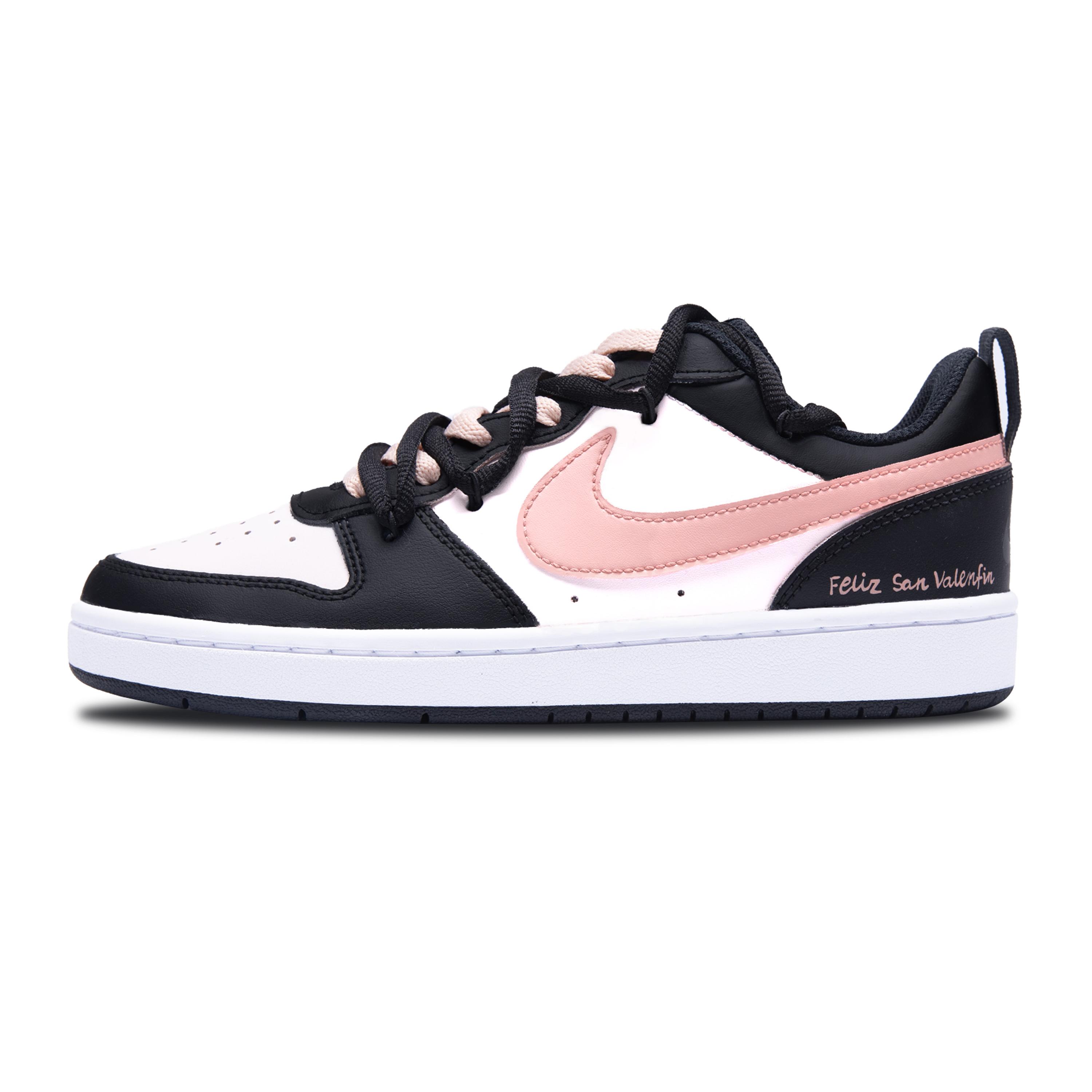 

Nike Court Borough Full Of Vitality Slip Resistant Lightweight Non slip Lightweight Low top Skateboard Shoes GS BQ5448-115(Team282-) 35.5
