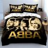 Golden ABBA Portrait Design Bedding Duvet Cover Set Duvet Cover Pillowcases  (1*Duvet Cover 2*Pillowcases, without duvet insert)
