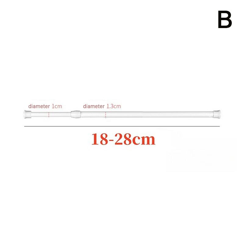 

2Pcs No Punch Curtain Rod Hooks, No Nail Adjustable Curtain Rod Hooks, Telescopic Rod Clips, Clip-On Rod Holder Fixing Clips