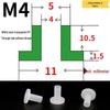 T-förmige Nylon-Dichtungsscheibe M3-M35 Gewinde Isolierabstandshalter