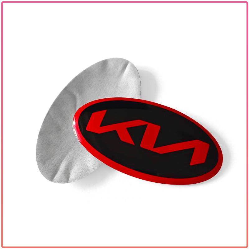 1 Pezzo Adesivo Decorazione Volante Auto Distintivo Emblema Centrale Volante ABS Per Kia Rio Ceed Sportage Cerato Soul Sorento K2 K5 k6 K7 K8 Flip