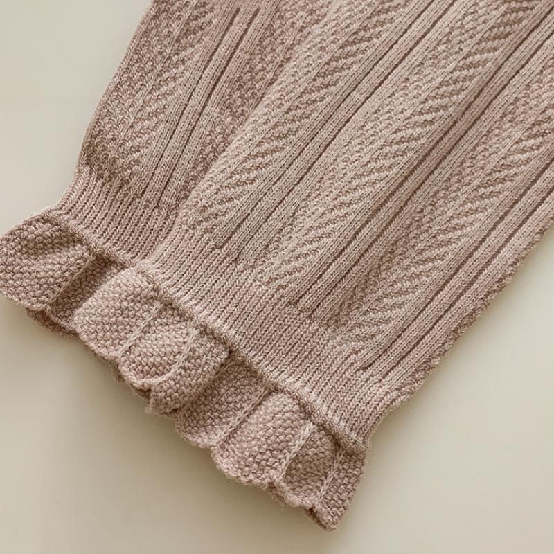 Legginsy dla małych dziewczynek Wiosna Jesień Nowe Cienkie Dziecięce Spodnie 9/10 Modne Rajstopy Księżniczki w kształcie płatka Dziecięce Uczniowskie Rajstopy