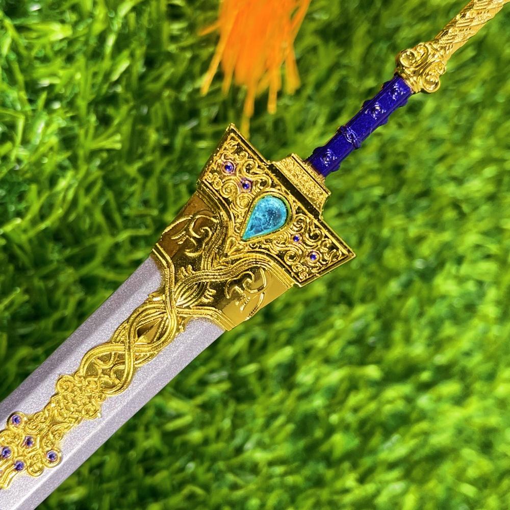 8.6inch Metal Elden Katana Anime Ninja Knife Real Size Japanese Katana Blade Steel Royal Greatsword Original Samurai Sabre Toy