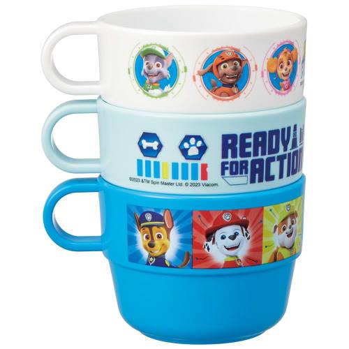 Skater Children's Cups, Set of 3, Paw Patrol 23, Made In Japan, KS31-A