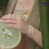 Bamboo Bracelet Women Ins Literary Small Fresh Retro Bracelet Opening Niche Hand Jewelry Gift