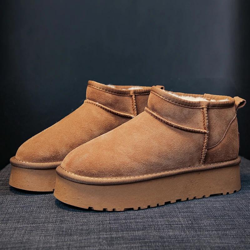 

Новые 2024 Классические Утепленные Пушистые Женские Снежные Ботинки Удобные Теплые Ботильоны Женские Зимние Женские Ботинки Botas Mujer 35 малиновый