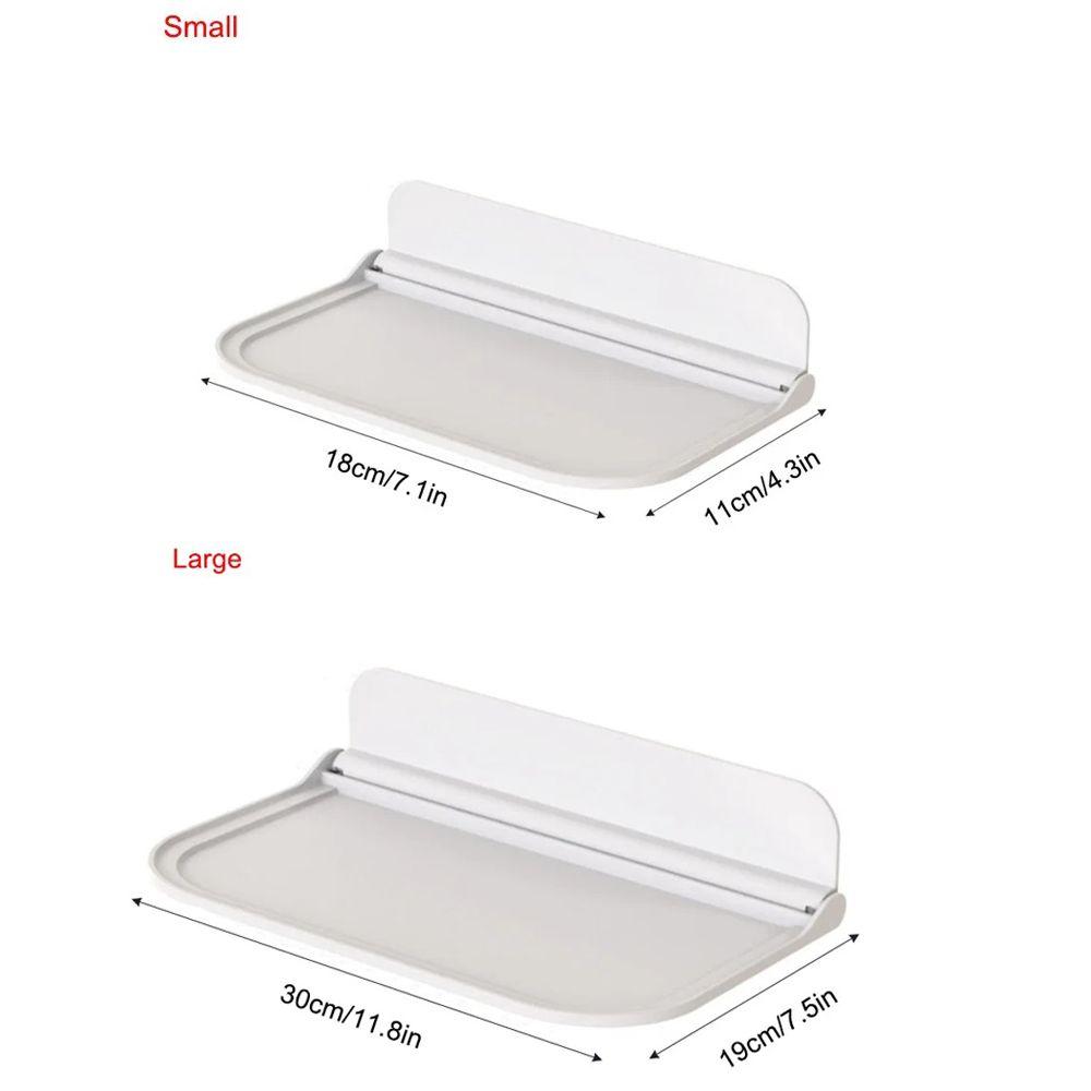 Phone Holder Wall Shelf Folding Plate Wall Mounted Shelf Home Organizer Storage Rack  Towel
