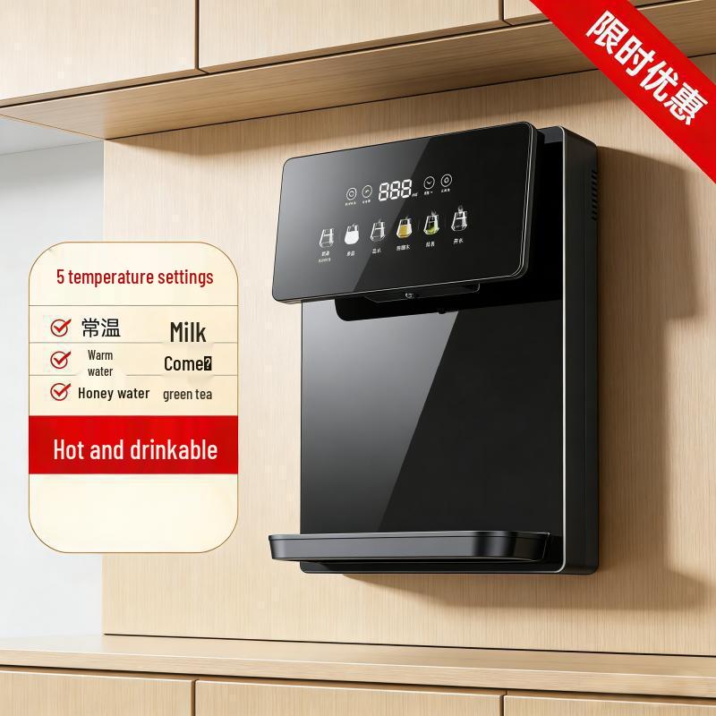 Wall-Mounted Instant Hot & Cold Water Dispenser with Touch Screen Temperature Control White Temperature Control
