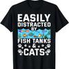 Fish Tank Lover Cat Owner Funny Aquarium Aquarist Men T-Shirt