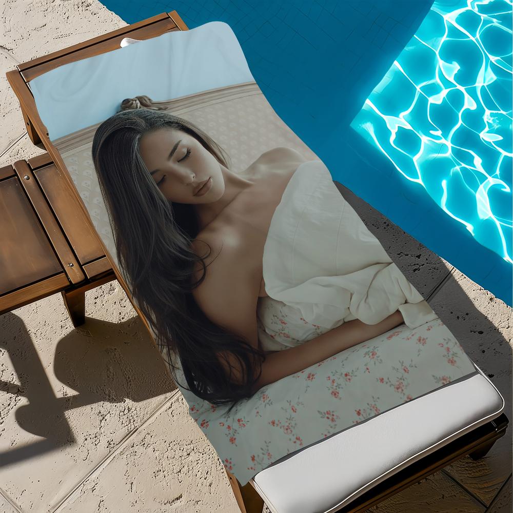 Singer Madison Beer Towel Large Quick-Drying Microfiber soft Beach Towel for Travel Fitness Sauna Bathing Camping