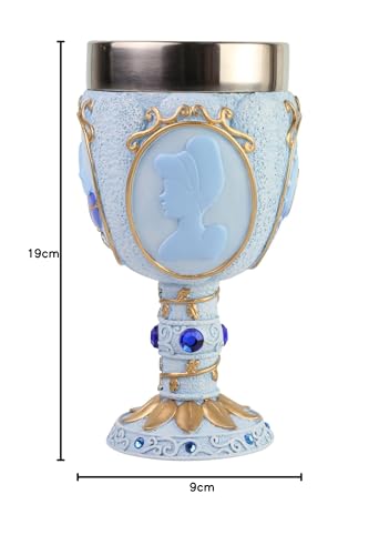 Enesco Disney Showcase Cinderella Castle Goblet Cup Decorative Chalice, 7.09 Inch, Multicolor