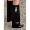 Fashion European And American Knee-High Boots Children'S Versatile Pointed Lock Trouser Boots