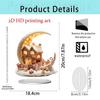 New Christmas Moon Acrylic Desktop Ornament for Home or Office