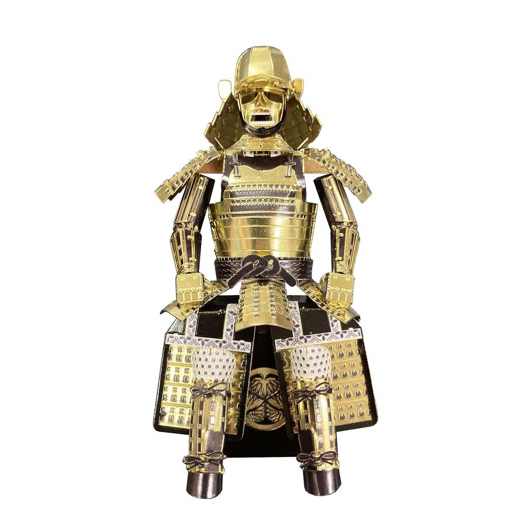 Tenyo Metallic Nano Puzzle Multicolor Series Armor Tokugawa Ieyasu Kondami Gusoku Stainless Steel Material No Glue Required Thickness Laser Processing