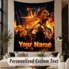 Custom Text Tapestry Jude Bellingham Print Wall Tapestry Indoor Living Room Wall Decor