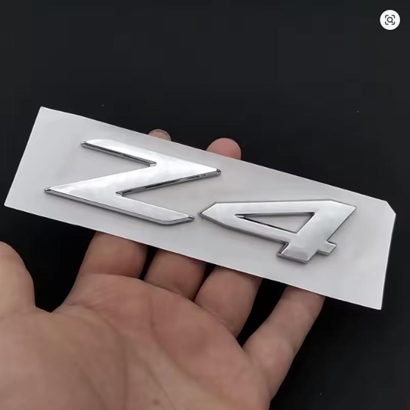 

ABS Chrome Black Logo Z4 Emblem Letters Badge Car Rear Trunk Sticker For BMW Z4 SDrive 25i M40i E85 E89 G29 Decal Accessories