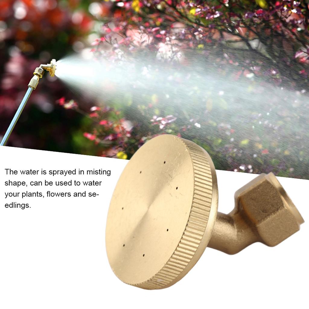 G1Celsius4 Female Thread 7 Holes Misting Spray Nozzle Garden Watering Sprayer Head (Elbow)