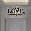 Stylish Removable 3D Leaf LOVE Wall Sticker Art Vinyl Decals Bedroom Decor