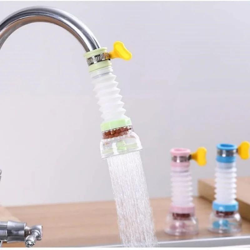 Hot Retractable Faucet Extender Filter Adapter Anti-Splash Filter Transparent Faucet Filter Nozzle with Water Purification New