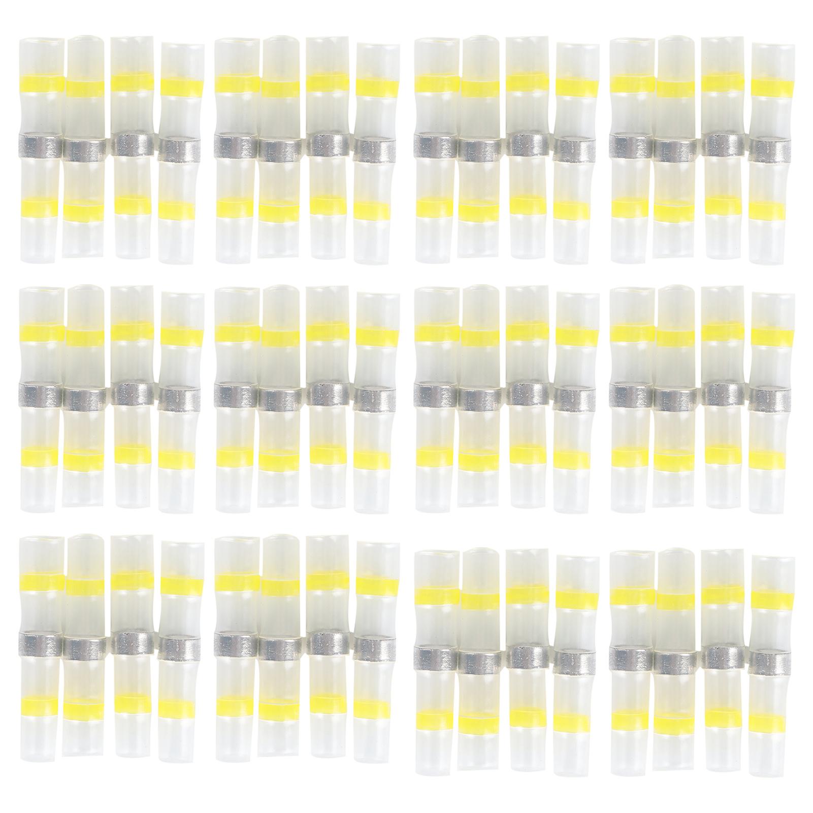 

50PCS Waterproof Solder Seal Sleeve Heat Shrink Wire Connectors Butt Terminals Kit