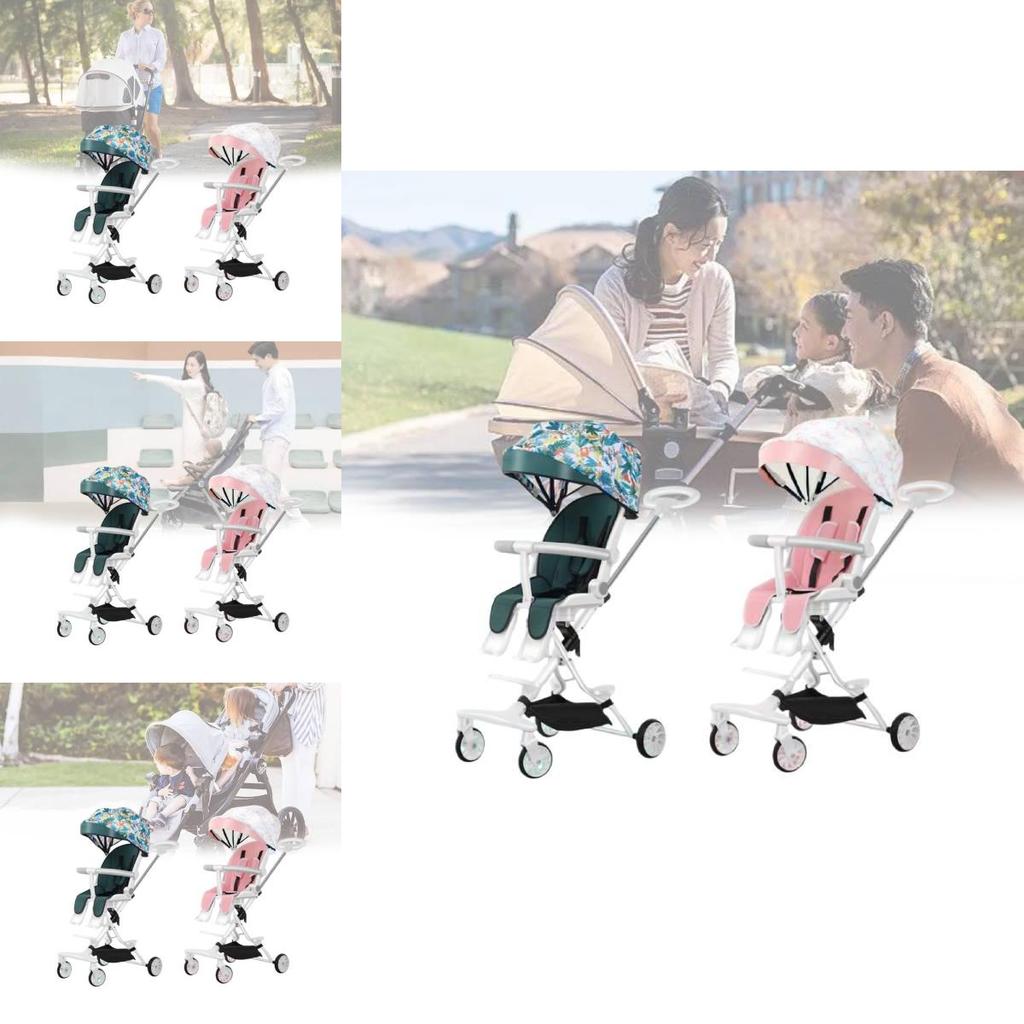 Ultra Lightweight Foldable High View Baby Stroller Comfortable For Sitting Or Lying Down