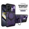 Slide Camera Magnetic Case For Poco F6 X6 X5 Pro 5G X4 GT X3 NFC Coque For Poco F5 M6 M4 Pro M5S Armor Ring Holder For Magsafe