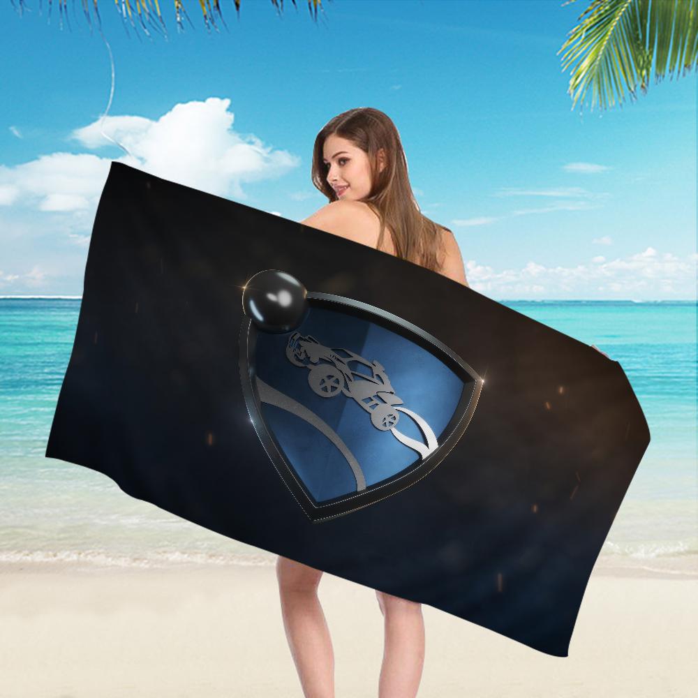 Asciugamano da Spiaggia Anime Rocket League Morbido Assorbente Panno per Lavare Regali per Bambini per Viaggio Campeggio Palestra