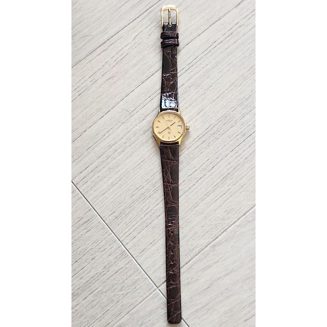 Used Antique RADO QUARTZ Gold Dial Watch