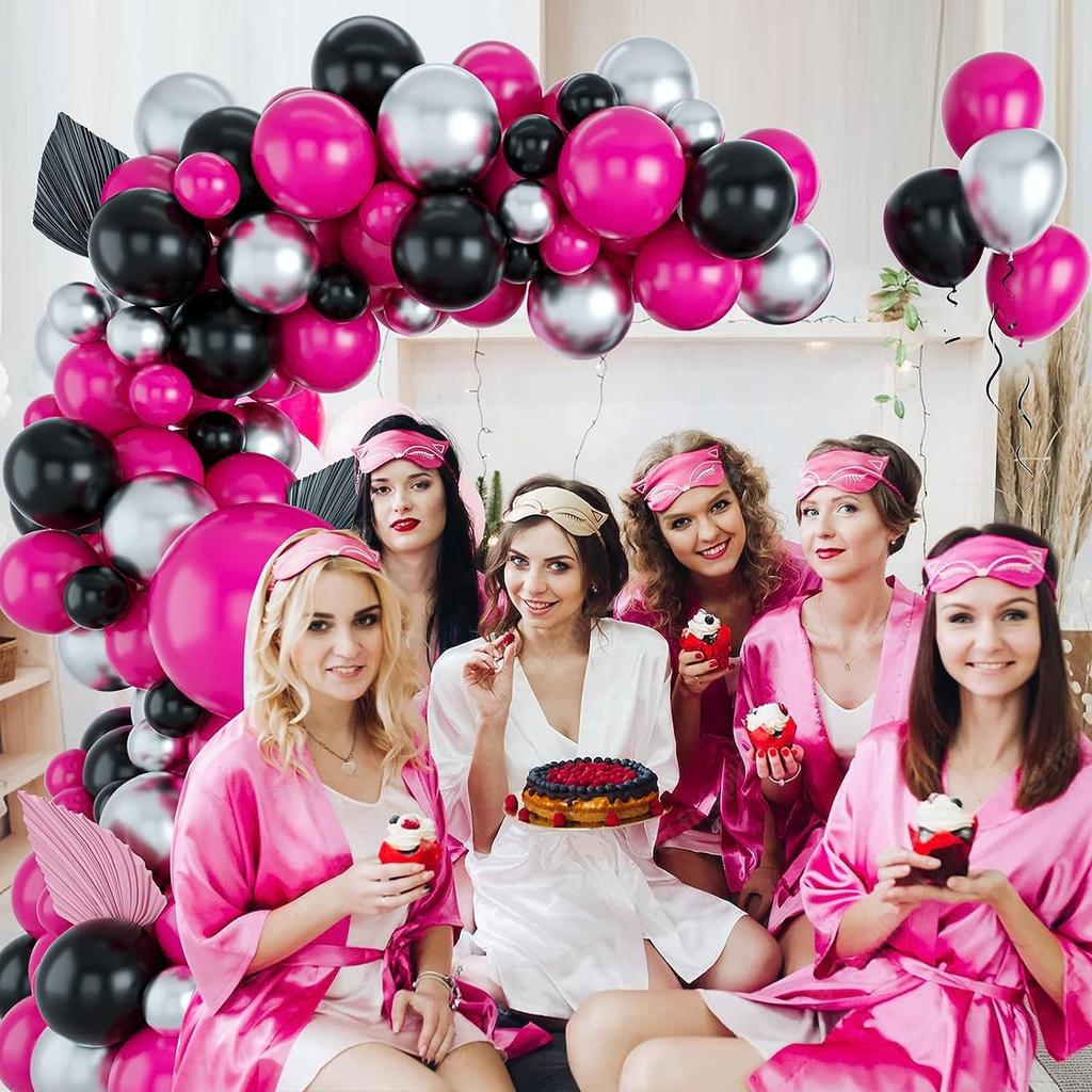 Black & Pink Party Decoration Balloons Macaroon Latex Balloons Wedding Party Balloon Birthday Party Decorations Kids Colorful Air Balls