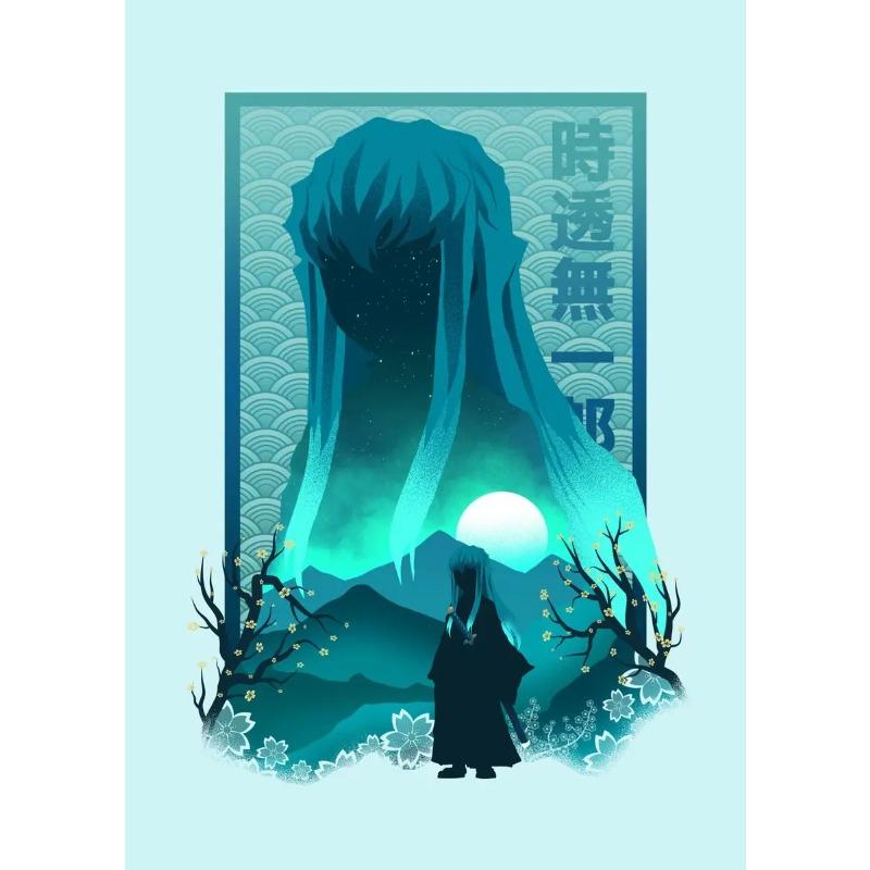 All Hashira Demon Slayer Colorful Poster Picture-in-Picture Canvas Painting Prints Wall Art Pictures for Living Room Home Decor