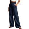 Women Wide Leg Sweatpants High Waist Lounge Pants Loose Fit Casual Long Trousers with Pockets for Everyday Wear